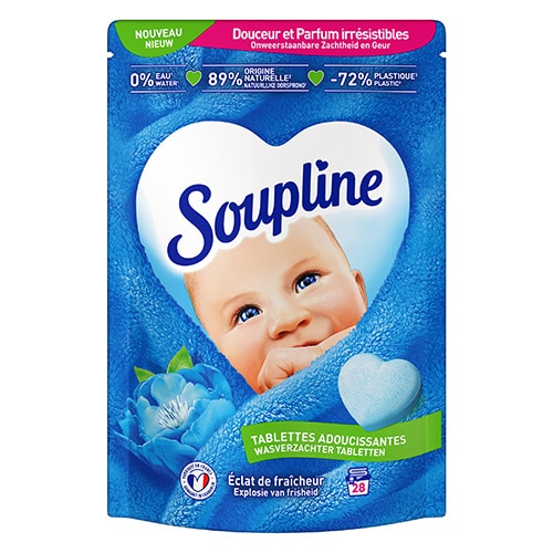 Soupline Tablettes Adoucissantes Éclat de Fraîcheur 28 Lavages