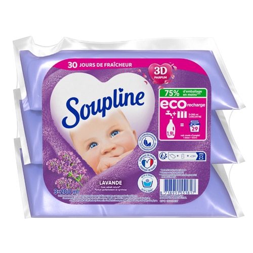 Soupline Tablettes Adoucissantes Éclat de Fraîcheur 28 Lavages