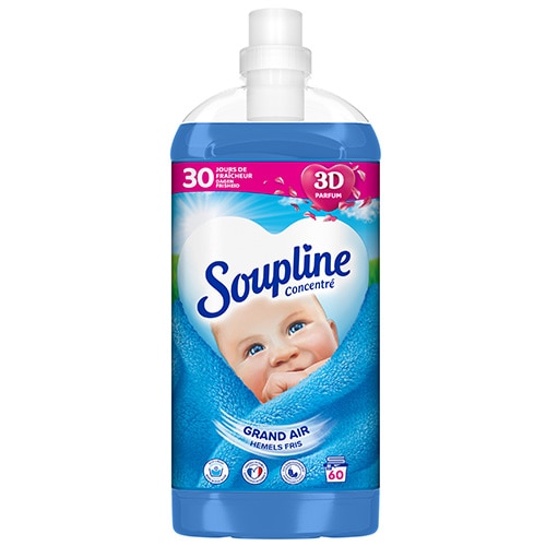 Soupline Heavenly Fresh Adoucissant concentré (Paquet économique) - 12 x  1,3 l